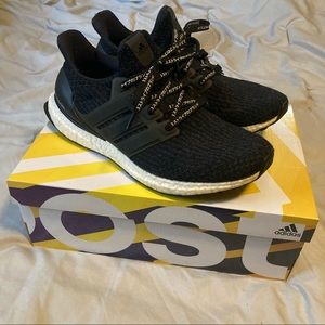 Adidas Ultra Boost 3.0 Womens 10 Mens 9 Core Black
